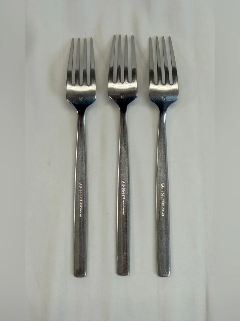Argent Orfevres Flatware 3 Dinner Forks Capetown 18/10 Stainless Steel Vietnam